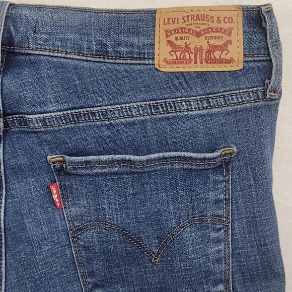 Levi's 311 shaping skinny jeans - distressed, stretchy denim with a high-rise - Picture 4 of 6